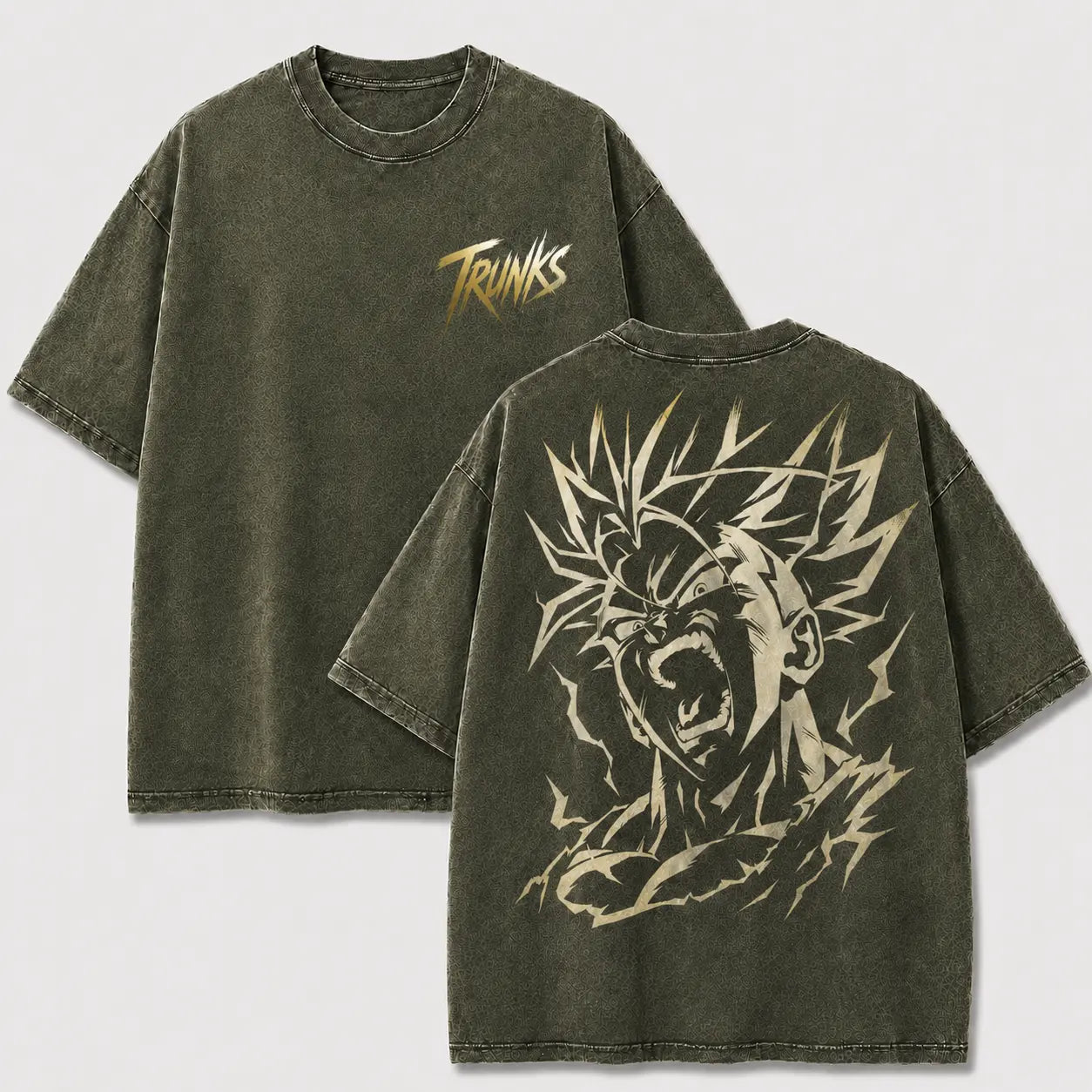 Raging Lightning Warrior Vintage Washed Graphic Tee