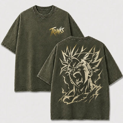 Raging Lightning Warrior Vintage Washed Graphic Tee