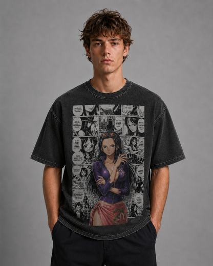 Oversized Graphic Print T-Shirt – Mystic Waifu Manga Streetwear Tee