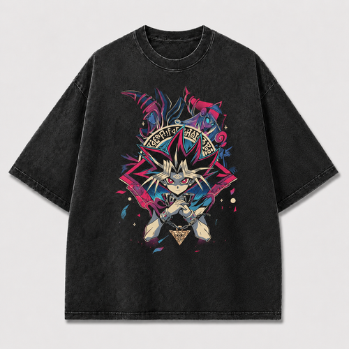 Oversized Graphic Print Tee – Vintage Faded Streetwear Top