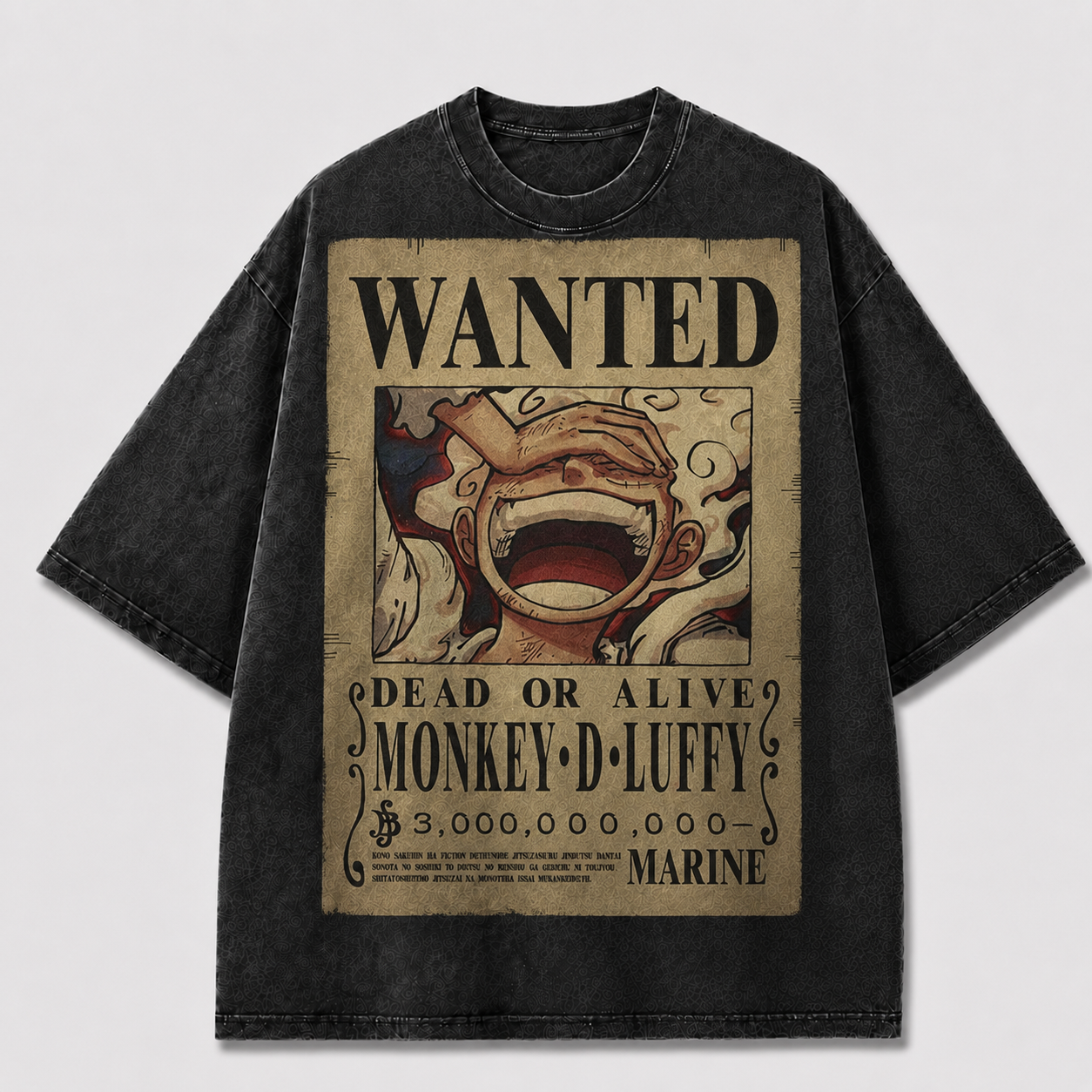 Oversized Streetwear Graphic Tee – Vintage Wanted Poster Print