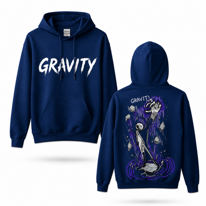 Oversized Streetwear Graphic Hoodie – Falling Fragments Sketch Print