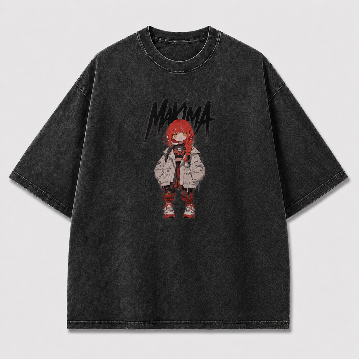Oversized Graphic Print T-Shirt – Chibi Waifu Streetwear Tee