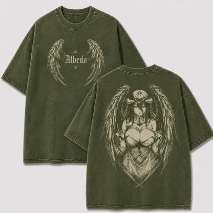 Dark Winged Empress Vintage Washed Graphic Tee