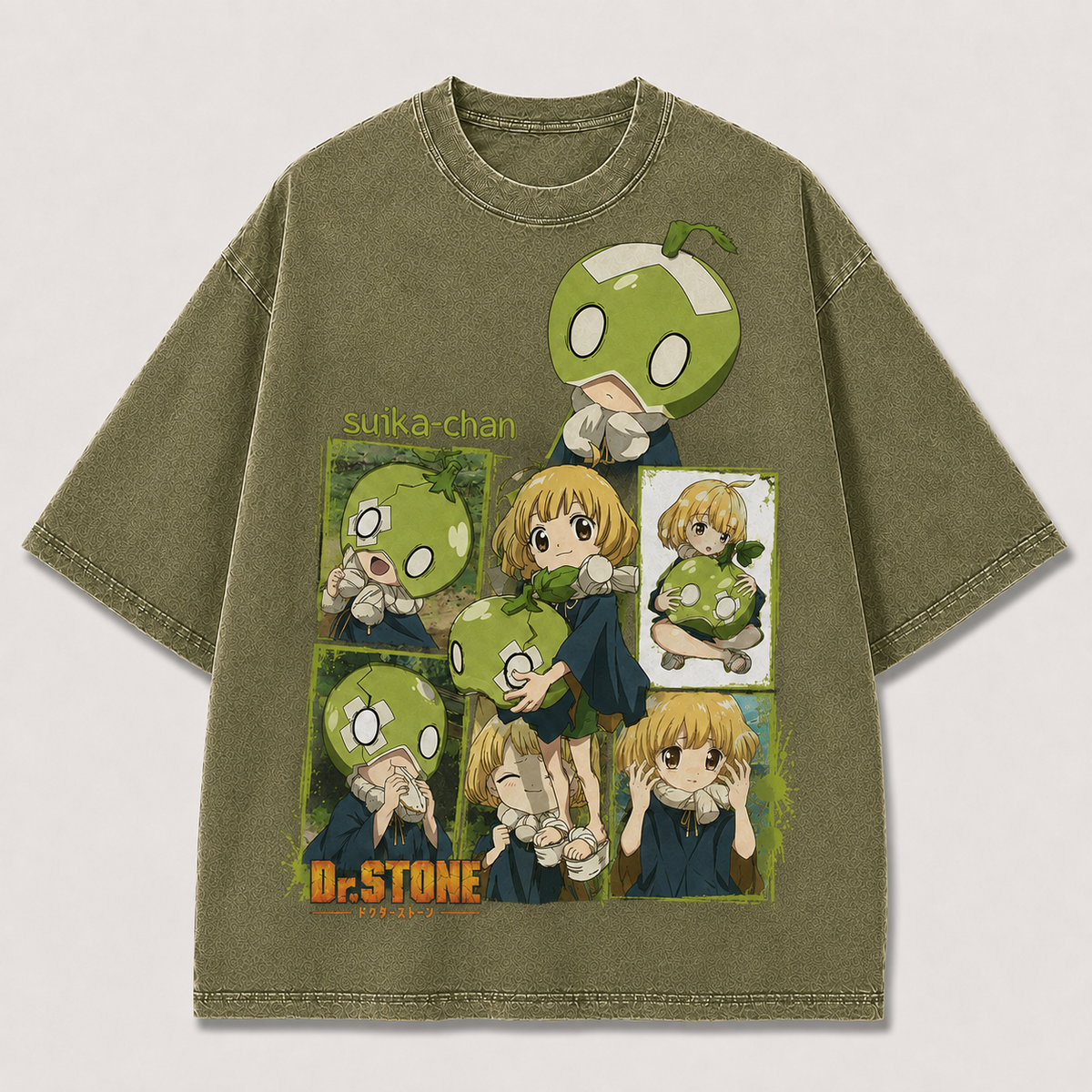 Oversized Chibi Panel Graphic Tee – Playful Print Top