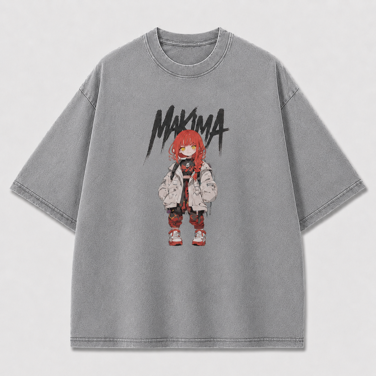 Oversized Graphic Print T-Shirt – Chibi Waifu Streetwear Tee