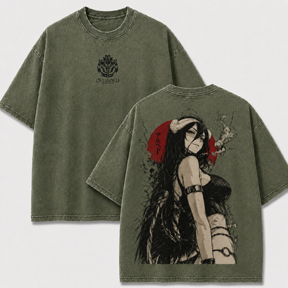 Dark Winged Guardian Vintage Washed Graphic Tee