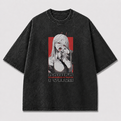 Oversized Graphic Print T-Shirt – Devil Girl Streetwear Tee
