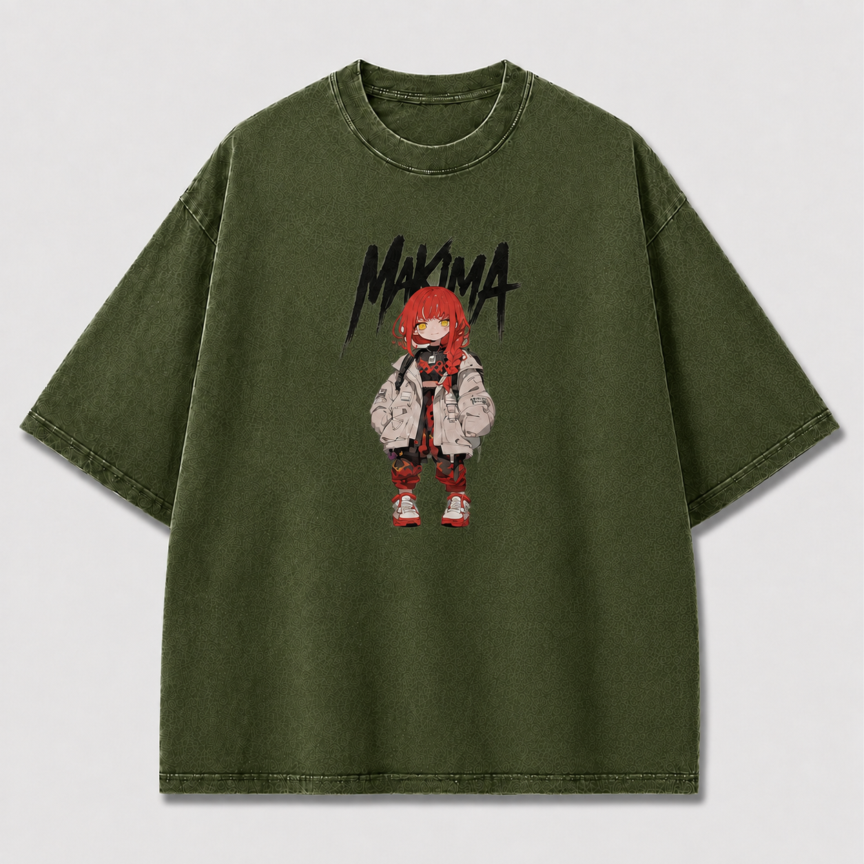 Oversized Graphic Print T-Shirt – Chibi Waifu Streetwear Tee
