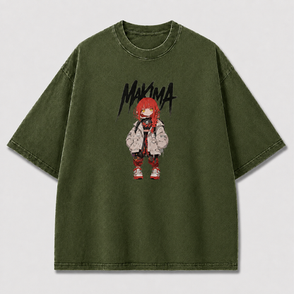 Oversized Graphic Print T-Shirt – Chibi Waifu Streetwear Tee