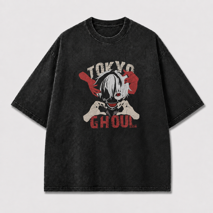 Oversized Grinning Antihero Framed Hands Graphic Tee – Dark Streetwear Shirt