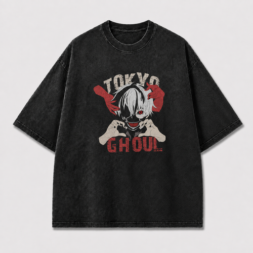 Oversized Grinning Antihero Framed Hands Graphic Tee – Dark Streetwear Shirt