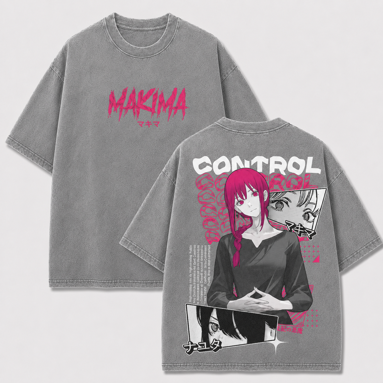 Oversized Streetwear Graphic Tee – Pink Portrait Collage Print