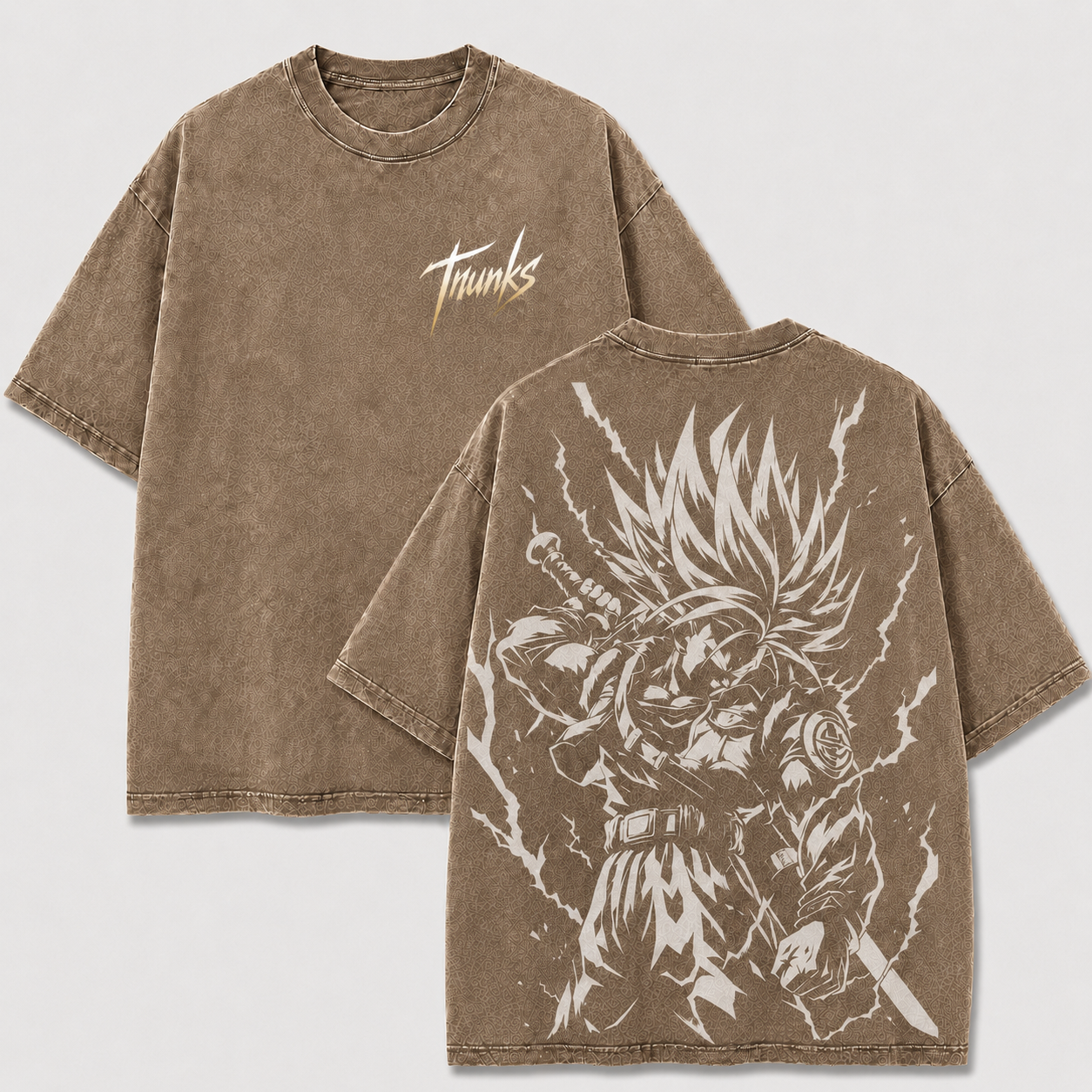 Trunks Blade of Justice Vintage Washed Anime T-Shirt