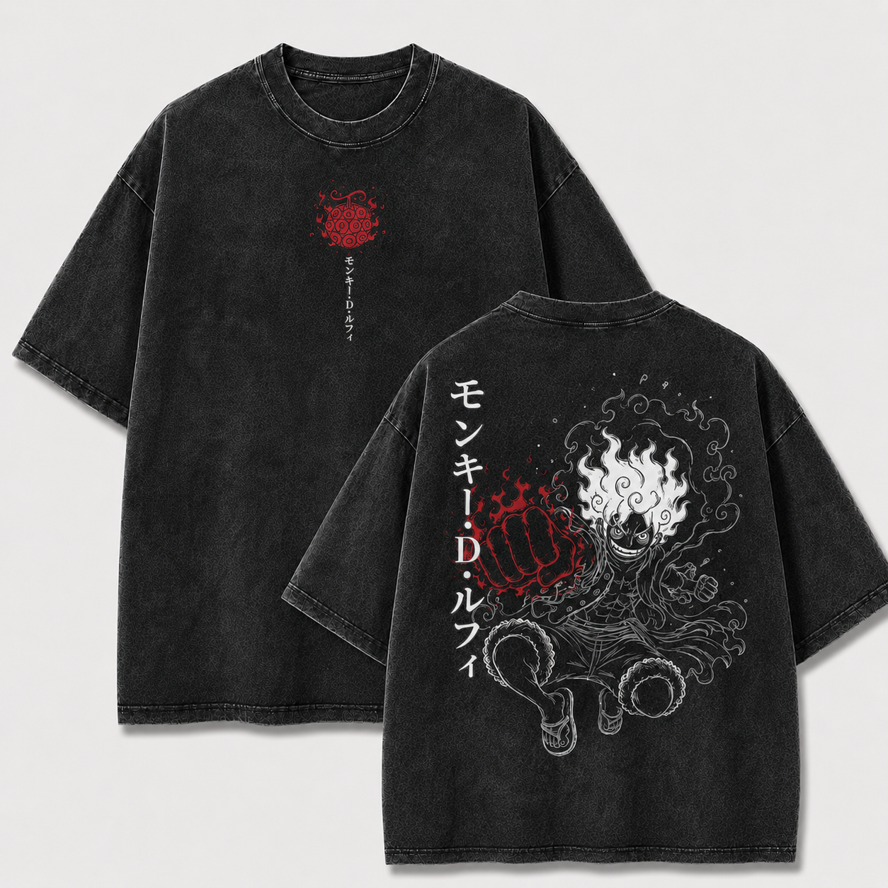 Oversized Streetwear Graphic Tee – Sketch Style Punch Impact Print