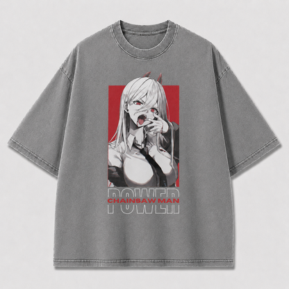 Oversized Graphic Print T-Shirt – Devil Girl Streetwear Tee