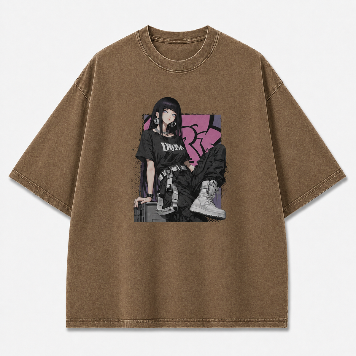 Oversized Graphic Print T-Shirt – Urban Waifu Streetwear Tee