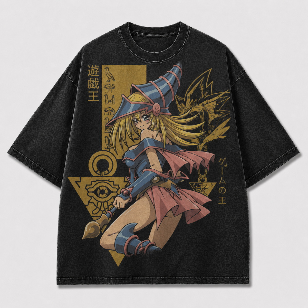 Oversized Spellcaster Heroine Graphic Tee – Symbol Print Top