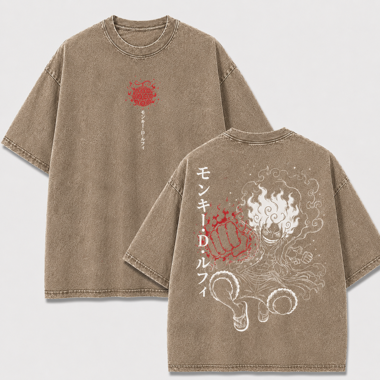 Oversized Streetwear Graphic Tee – Sketch Style Punch Impact Print
