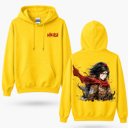 Red Scarf Elite Warrior Action Graphic Hoodie