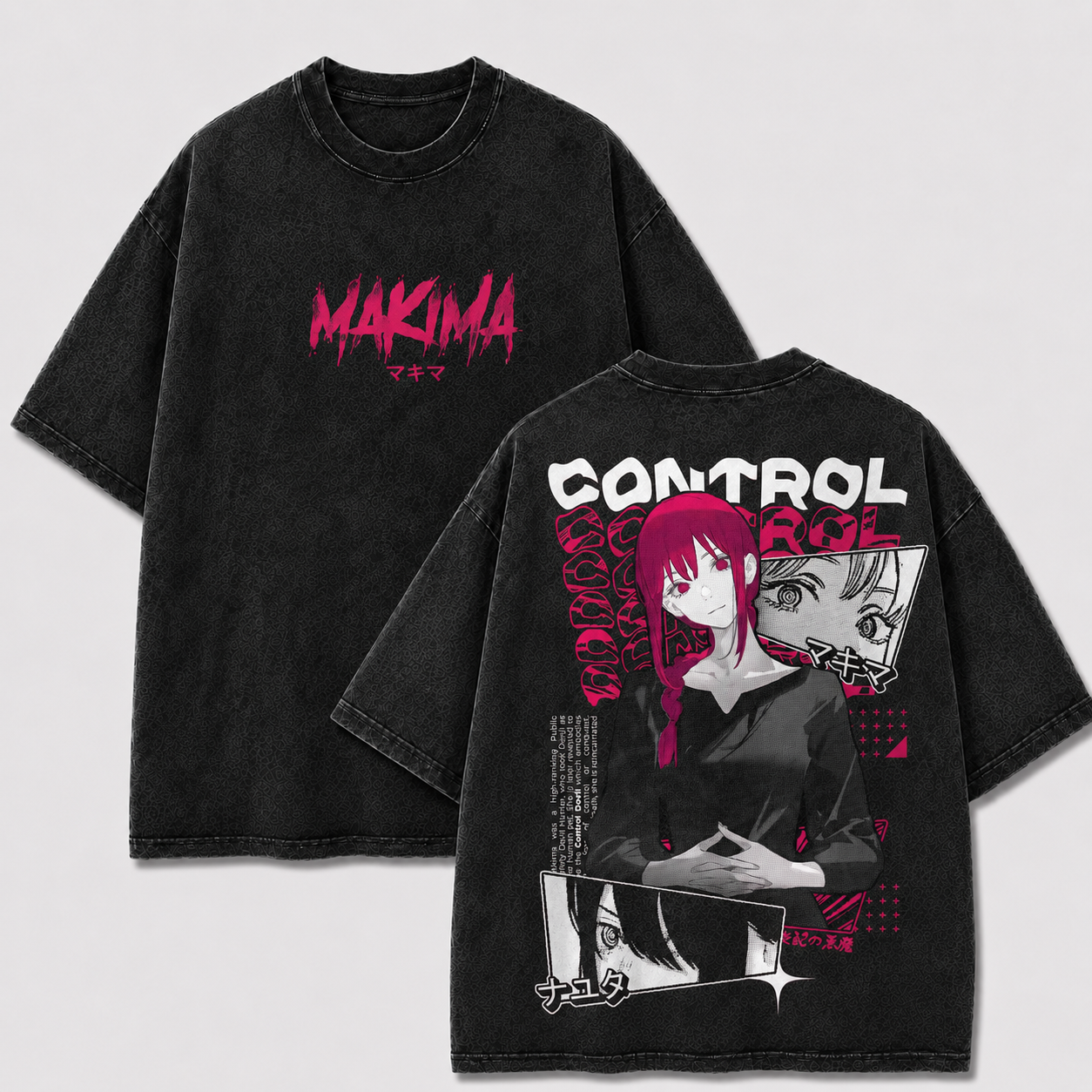 Oversized Streetwear Graphic Tee – Pink Portrait Collage Print