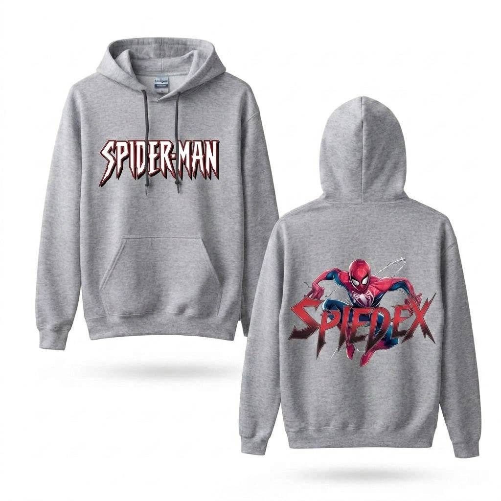 Red Mask Web Hero Graphic Hoodie – Front & Back Print