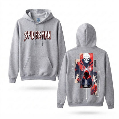 Masked Web Hero Collage Front & Back Graphic Hoodie