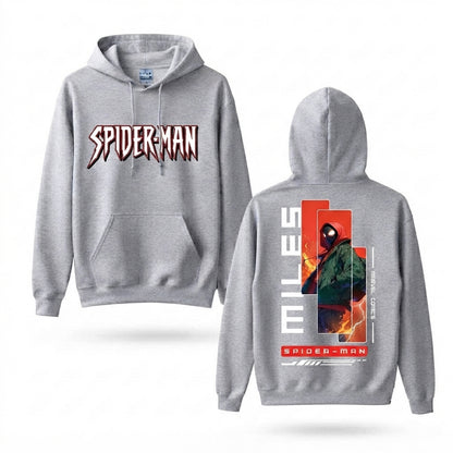 Crimson Hooded Web Hero Front & Back Graphic Hoodie