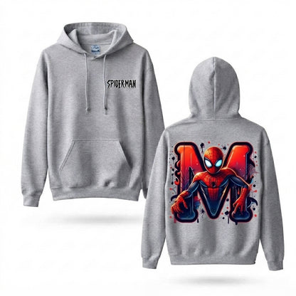 Masked Web Hero Letter M Front & Back Graphic Hoodie