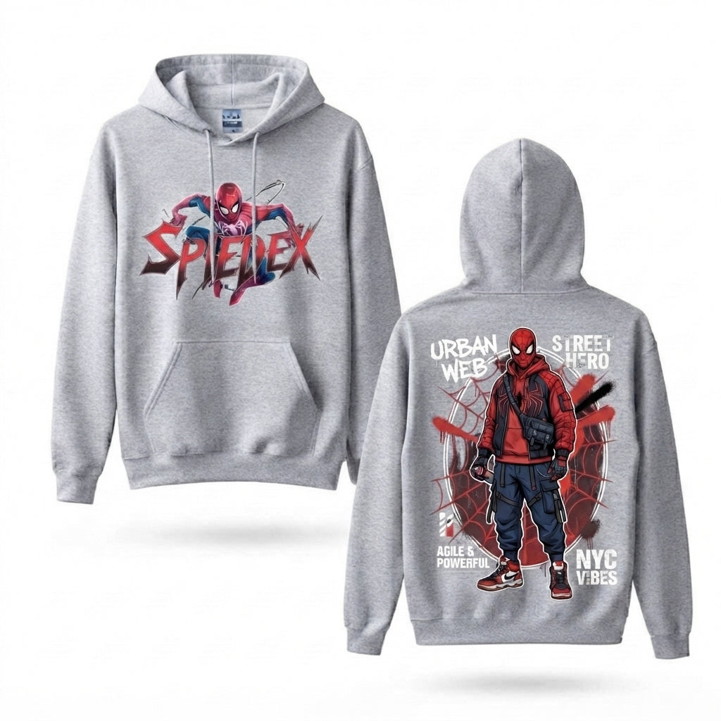Urban Web Hero Front & Back Graphic Hoodie