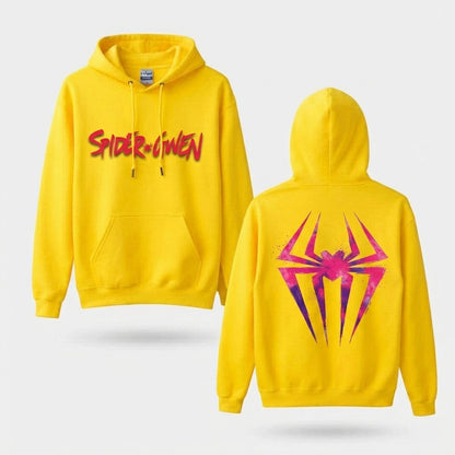 Pink Web Hero Symbol Front & Back Graphic Hoodie