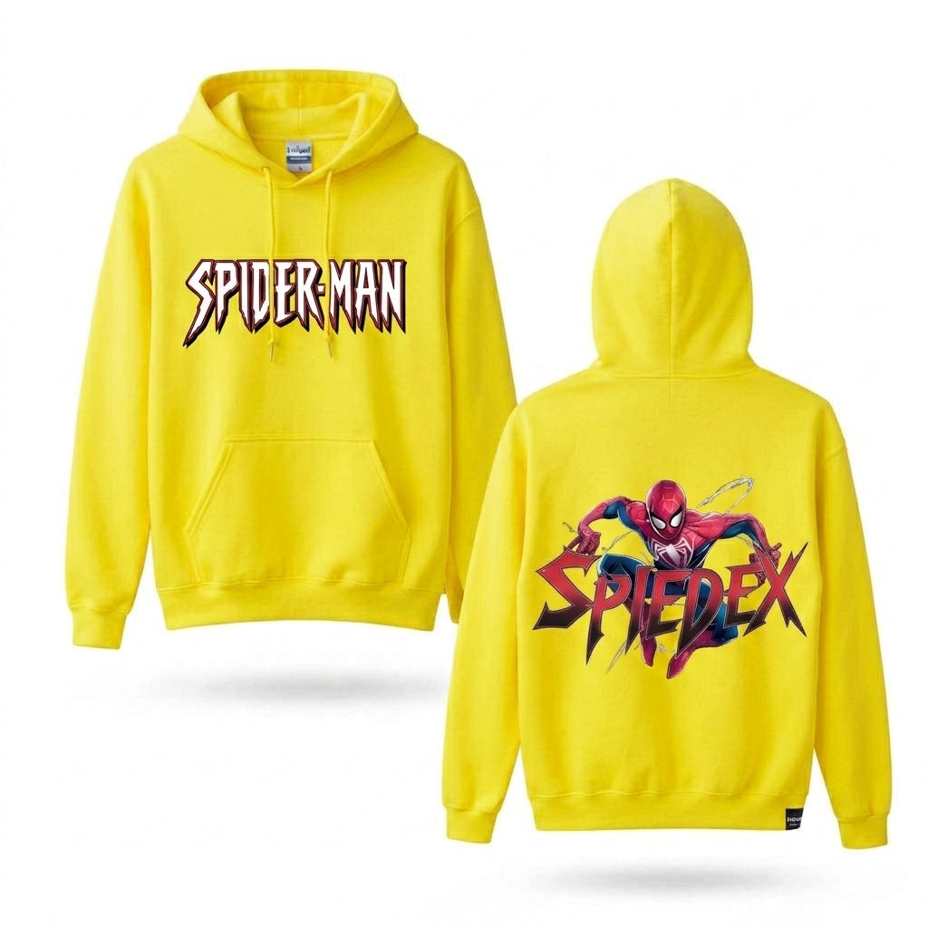 Red Mask Web Hero Graphic Hoodie – Front & Back Print