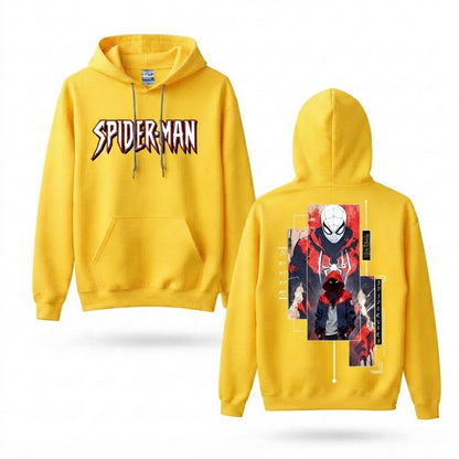 Masked Web Hero Collage Front & Back Graphic Hoodie