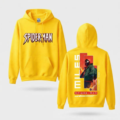 Crimson Hooded Web Hero Front & Back Graphic Hoodie