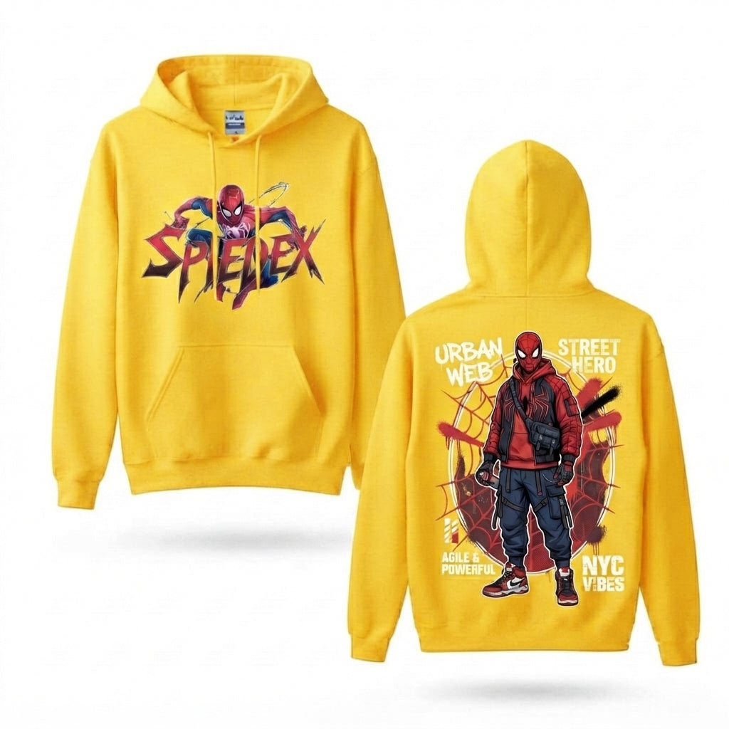 Urban Web Hero Front & Back Graphic Hoodie