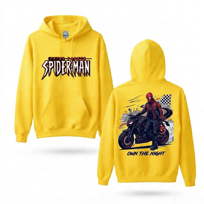 Masked Web Rider Motorcycle Graphic Hoodie