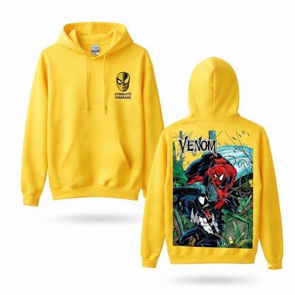 Masked Web Hero vs Dark Alien Rival Graphic Hoodie