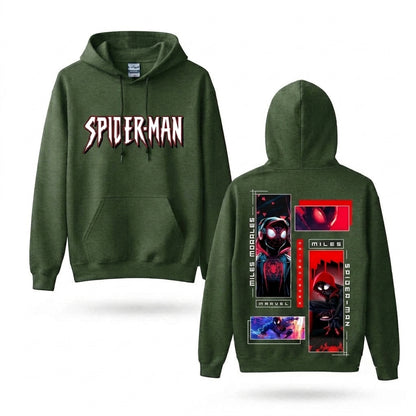 Urban Web Hero Collage Front & Back Graphic Hoodie