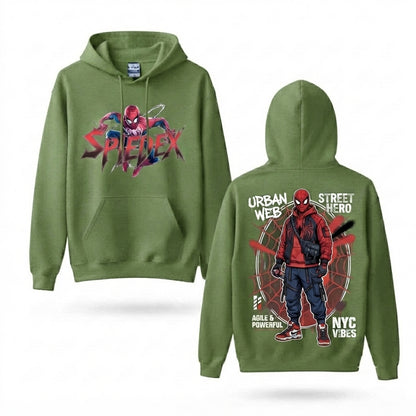Urban Web Hero Front & Back Graphic Hoodie