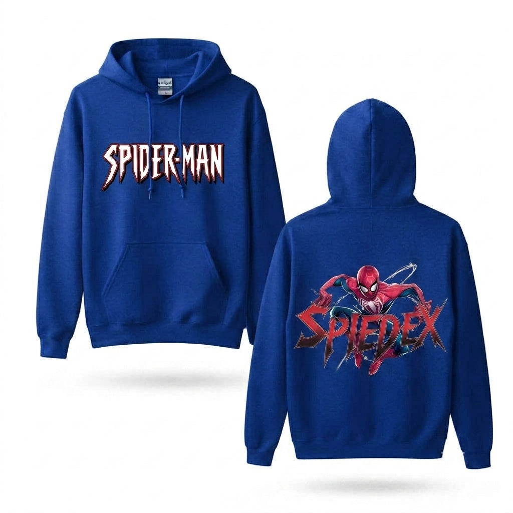 Red Mask Web Hero Graphic Hoodie – Front & Back Print