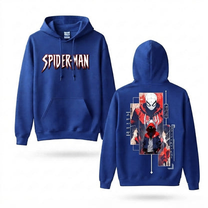 Masked Web Hero Collage Front & Back Graphic Hoodie