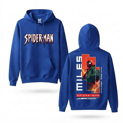 Crimson Hooded Web Hero Front & Back Graphic Hoodie