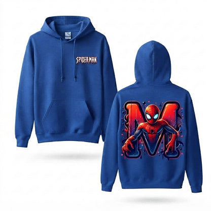 Masked Web Hero Letter M Front & Back Graphic Hoodie