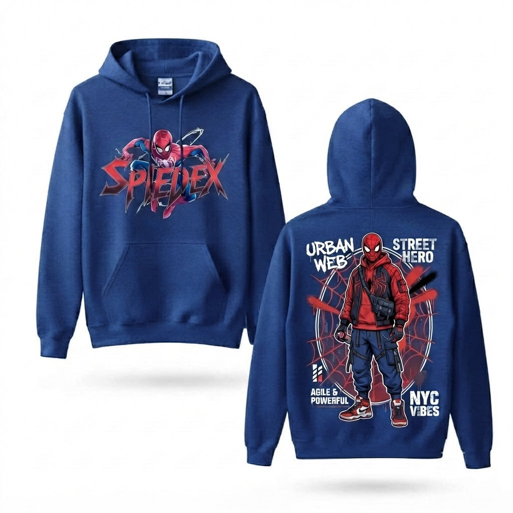 Urban Web Hero Front & Back Graphic Hoodie