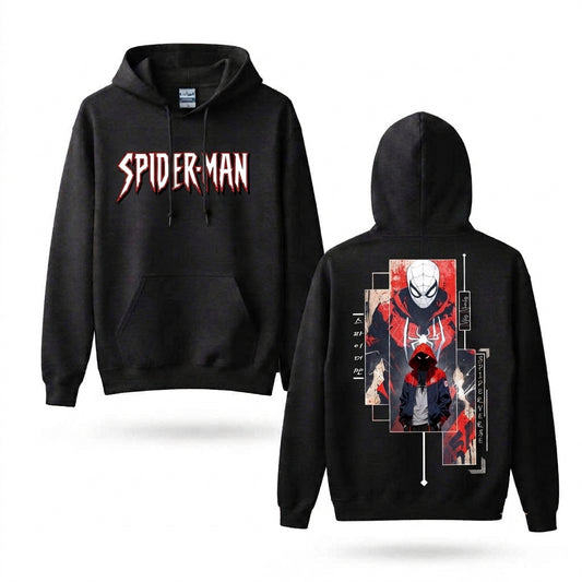 Masked Web Hero Collage Front & Back Graphic Hoodie