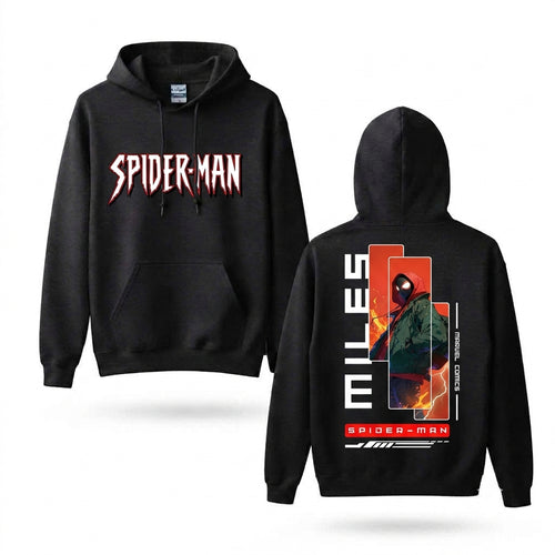 Crimson Hooded Web Hero Front & Back Graphic Hoodie
