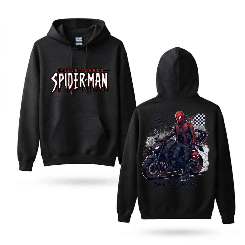 Masked Web Rider Motorcycle Graphic Hoodie