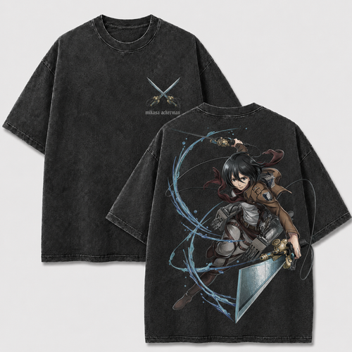 Aerial Dual Blade Scout Warrior Vintage Washed Graphic Tee
