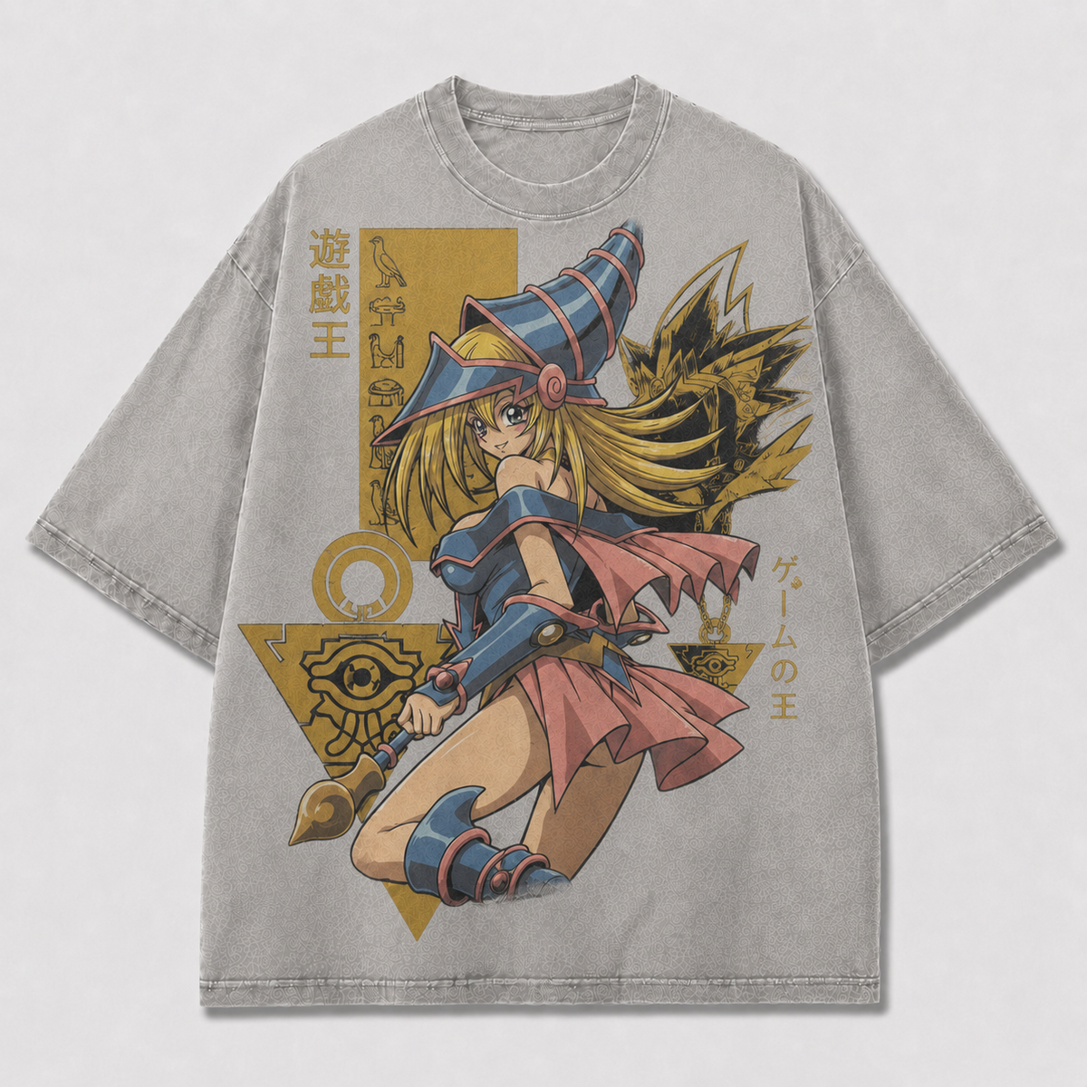 Oversized Spellcaster Heroine Graphic Tee – Symbol Print Top