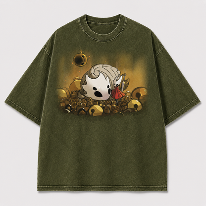 Bell Creature Companion Graphic Print Oversized Tee
